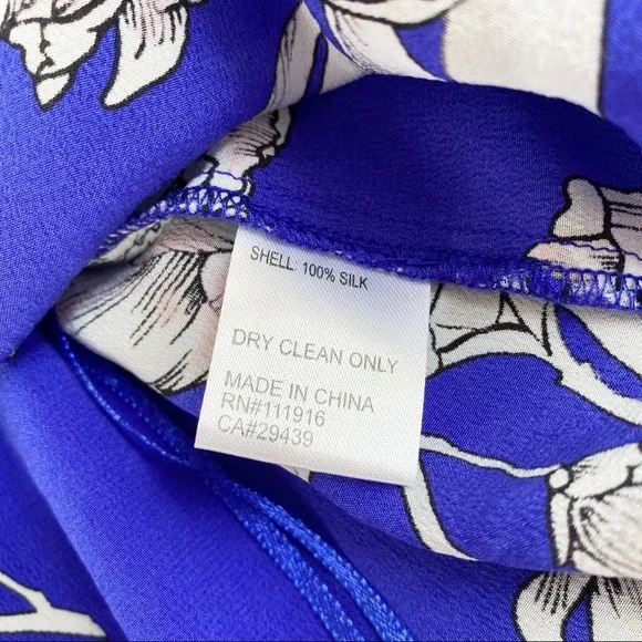 Yumi Kim Blue Off Shoulder 100% Silk Crop Top XS - Picture 3 of 4